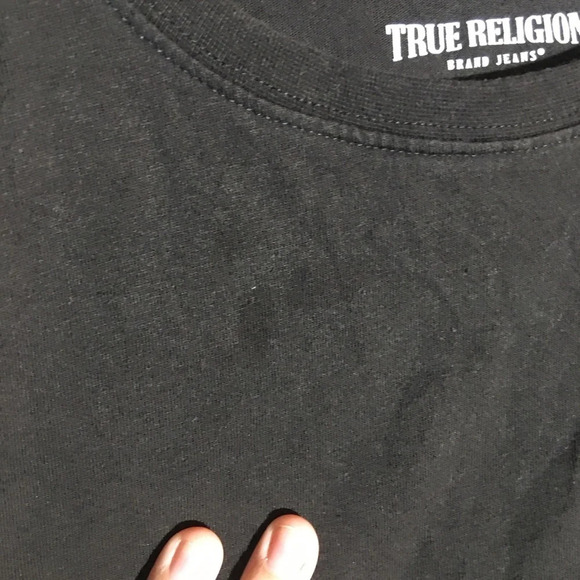 Boys True Religion Shirt Streetwear Casual Buddha T Shirt Red Graphic - Picture 3 of 7